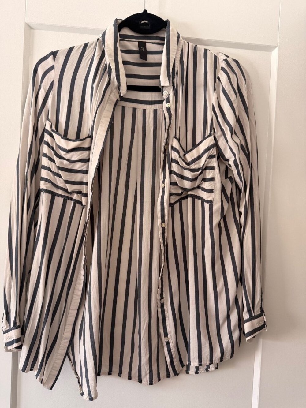 YAS ASOS Striped Button Down Shirt